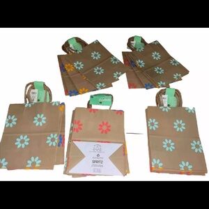 20ct Lot Target Spritz Floral Print Paper Rope Handle Gift Bags Lot 5 Packs 20ct